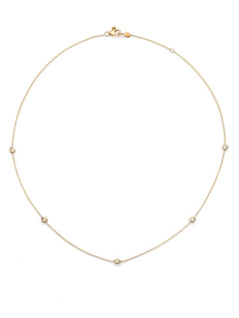ROBERTO COIN Women's Diamond By The Inch 18K Yellow Gold & Diamond 5-Station Necklace/18" - Gold