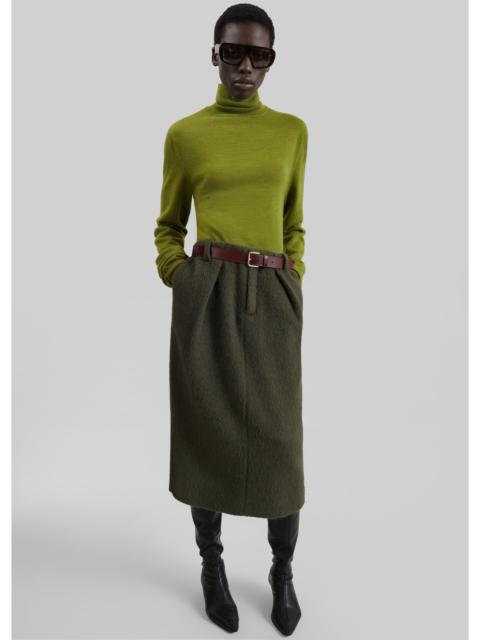 The Frankie Shop Eve Thin Turtleneck Sweater - Army Green