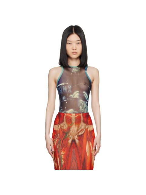 Jean Paul Gaultier Blue 'The Pigalle' Bodysuit