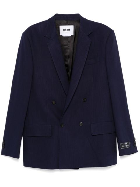 MSGM double-breasted blazer