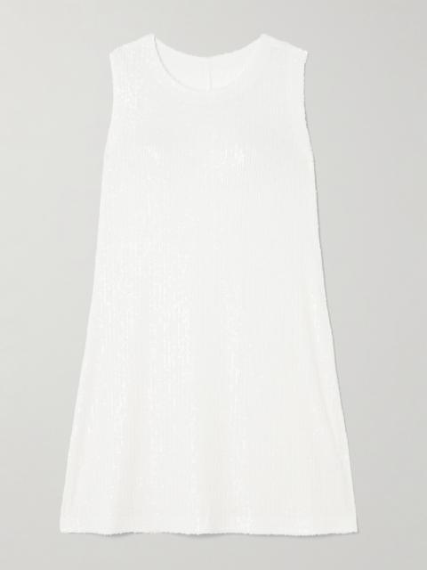 NORMA KAMALI Sequined Jersey Mini Dress