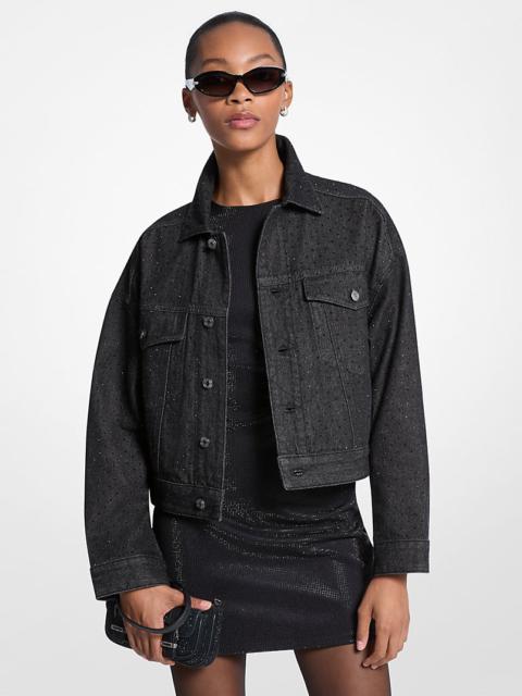 MICHAEL KORS Studded Denim Jacket
