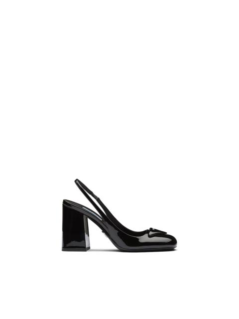 Prada Patent leather sling-back pumps