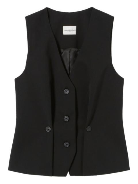 Claudie Pierlot button V-neck vest