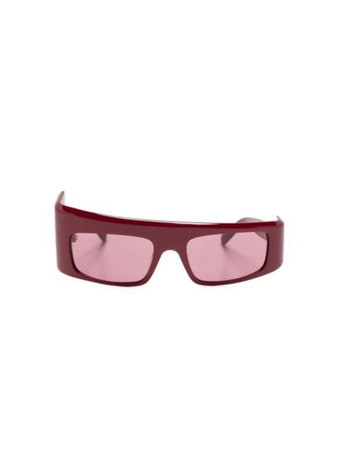 GCDS GD0043 wraparound-frame sunglasses