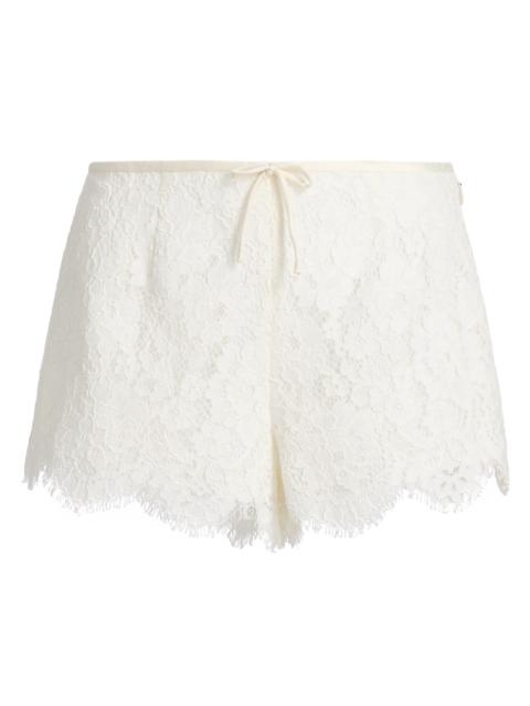 LoveShackFancy Women's Lavendine Floral Lace Cotton-Blend Shorts - Ivory