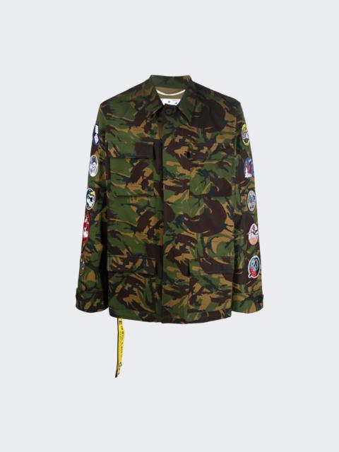 Off-White camouflage 필드 재킷
