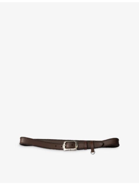 Prada Slim Leather Belt