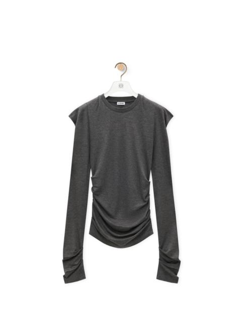 Loewe Long sleeve top in viscose and silk