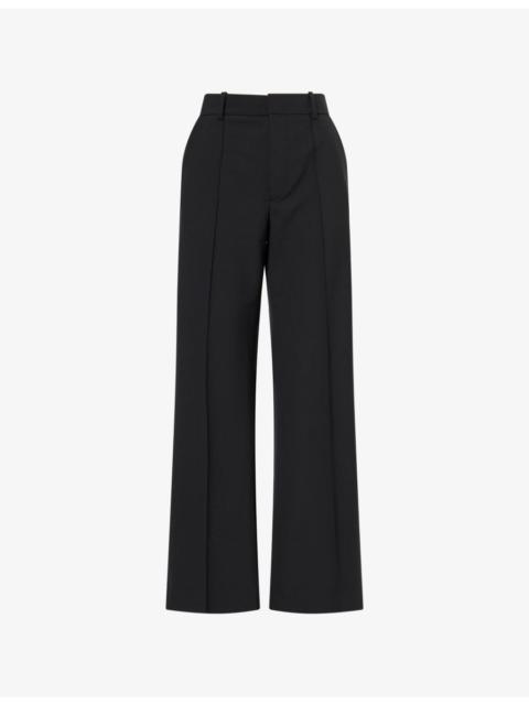 FRAME The City Straight-Leg Stretch-Woven Trousers