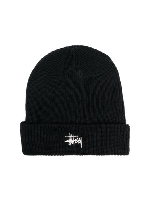 embroidered logo beanie