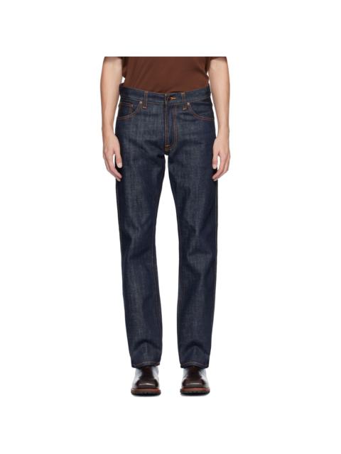 Nudie Jeans Navy Slim Jim Jeans