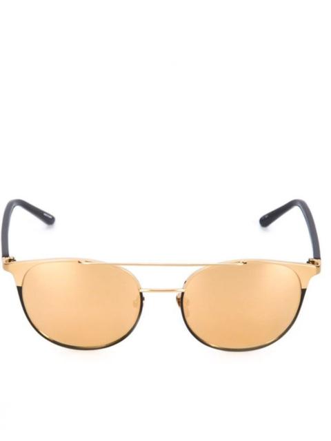 LINDA FARROW Yellow Gold / Acetate Sunglasses