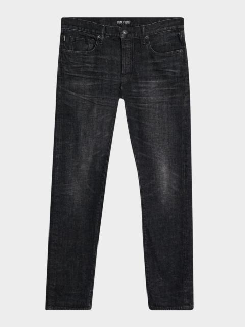 TOM FORD Men's Dark Rinse Denim Straight-Fit Jeans