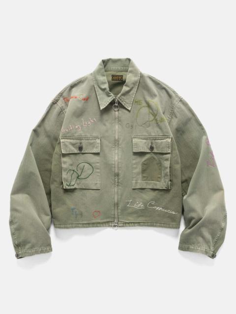 Herringbone HUNTER Drizzler JKT (Memorial Embroidery) Khaki