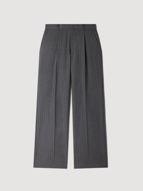 Sandro WIDE-LEG WOOL SUIT TROUSERS