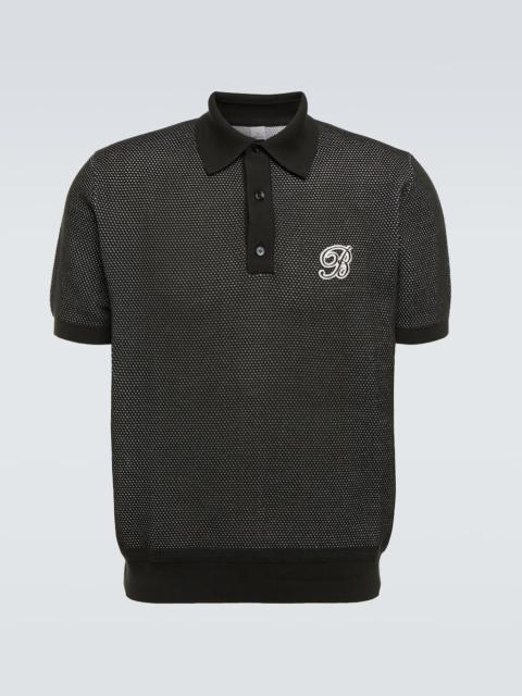 Golf cotton and silk polo shirt