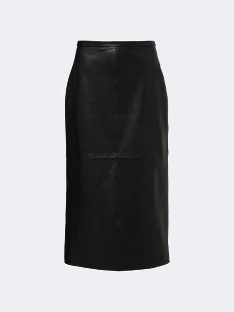 NOUR HAMMOUR Alana leather pencil skirt