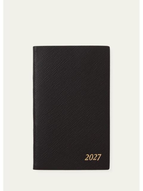 Smythson 2027 Panama Leather Weekly Agenda with Pocket