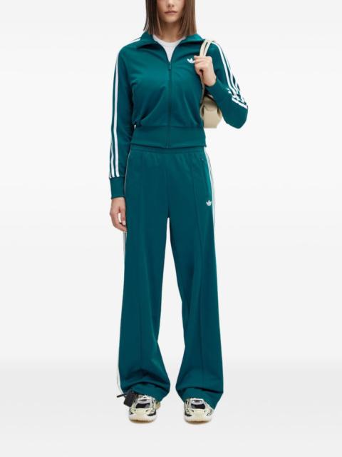adidas Firebird logo-embroidered side-stripe zip-up sweatshirt