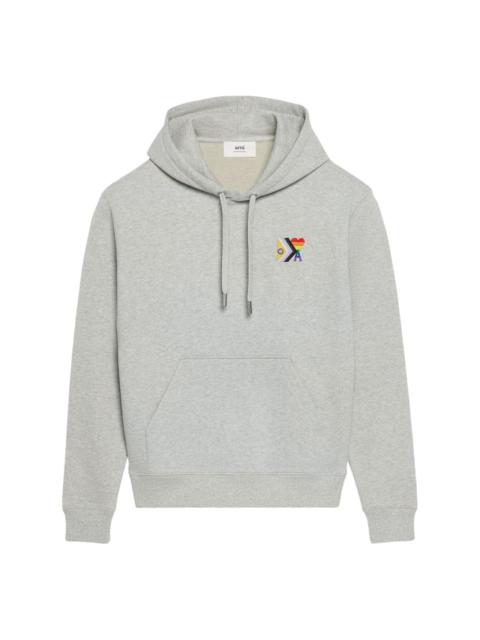 AMI Paris pride organic cotton hoodie