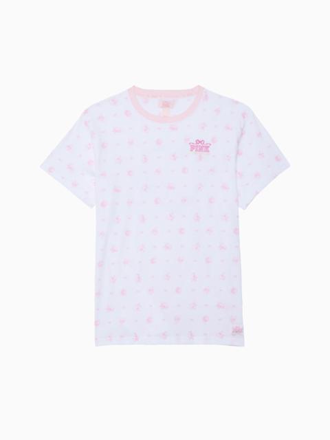 PINK x LoveShackFancy Campus Cotton Tee