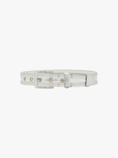 BRANDON MAXWELL The Transluscent Belt in Silver