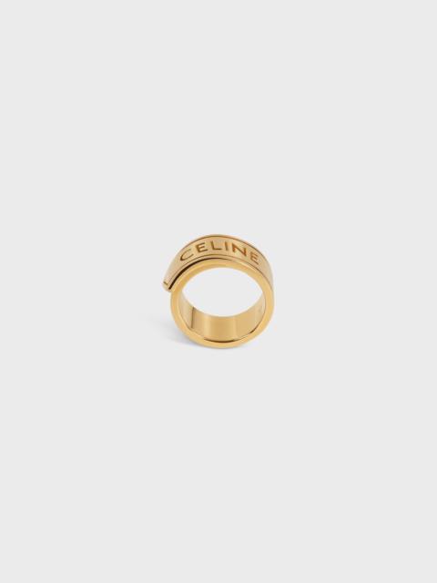 CELINE CELINE RIBBON RING IN BRASS WITH GOLD FINISH