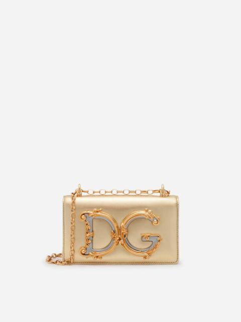 Dolce & Gabbana DG Girls phone bag in nappa mordore leather