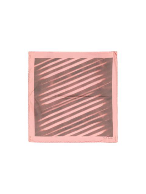 abstract-print silk pocket square