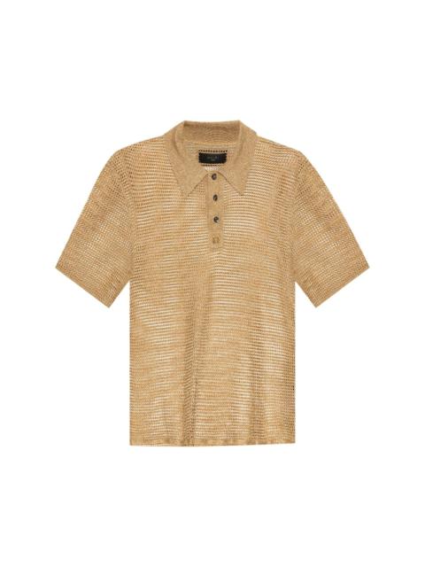 knitted polo shirt