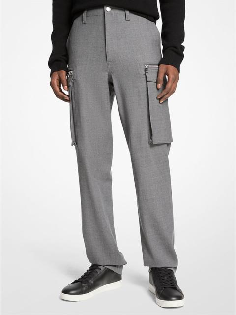 MICHAEL KORS Stretch Wool Cargo Pants