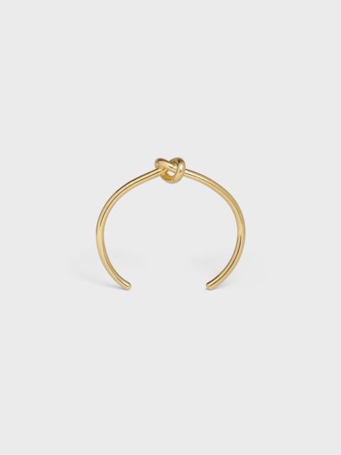 CELINE Knot extra-thin bracelet in brass with gold finish