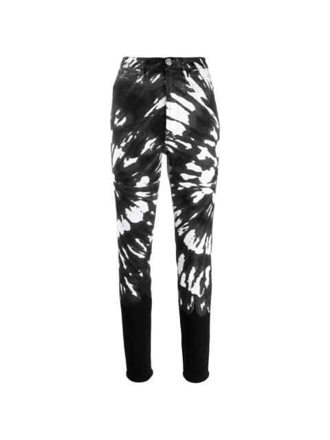 PHILIPP PLEIN tie-dye slim-fit trousers