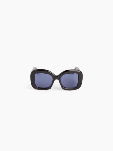 NINA RICCI Full Moon Oversize shiny black sunglasses