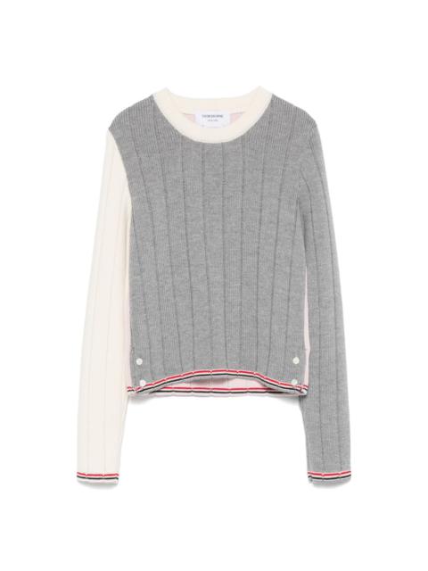 Thom Browne virgin wool ribbed jumper