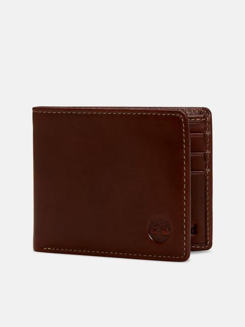 Timberland Men's Waxed Leather Passcase Wallet