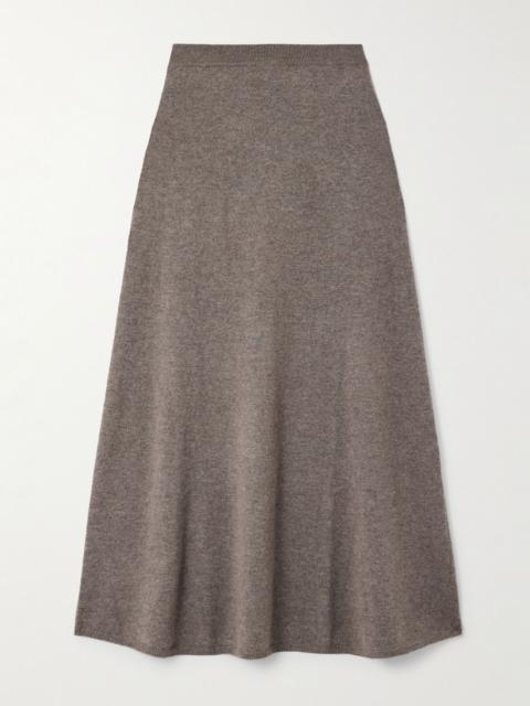 LISA YANG Dolly cashmere midi skirt Brown