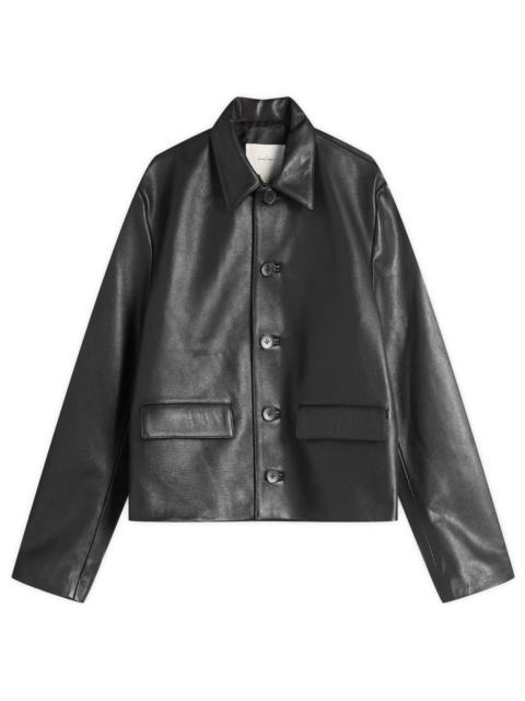 SECOND/LAYER Second/Layer Button Through Leather Jacket