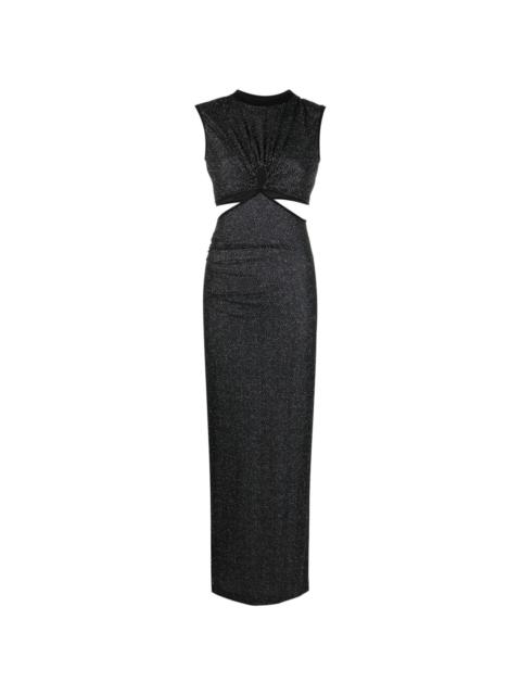 NENSI DOJAKA sleeveless cut-out maxi dress