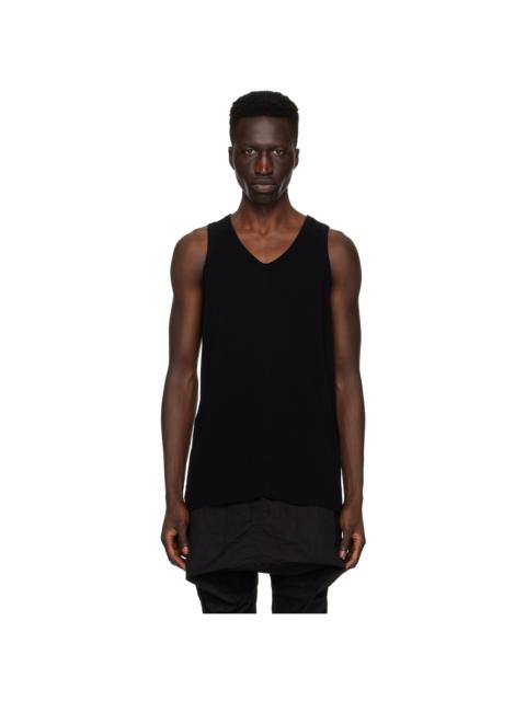 Julius Black Raw Edge Tank Top