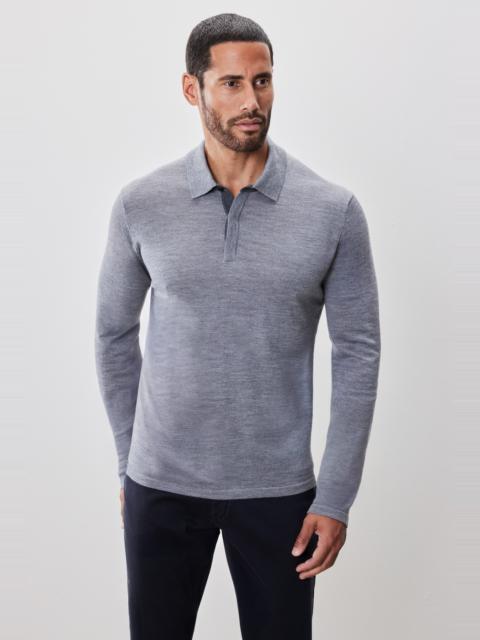 ROBERT BARAKETT Thomas Long Sleeve Sweater Polo