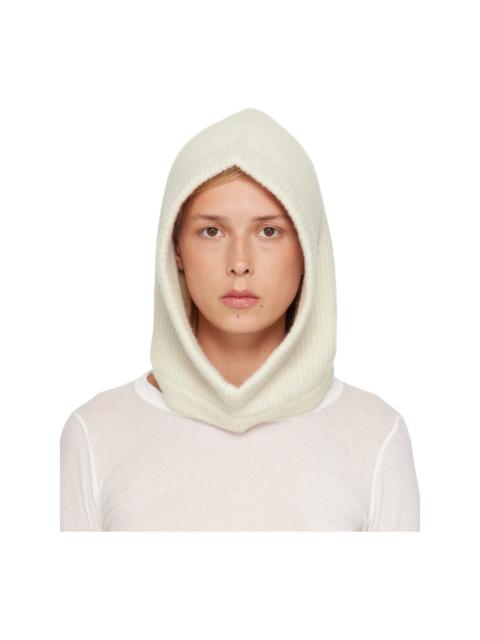 Rick Owens Off-White Tower Alpaca Knit Hood