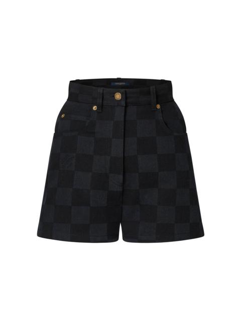Louis Vuitton Damier Graphite Denim Mini Shorts