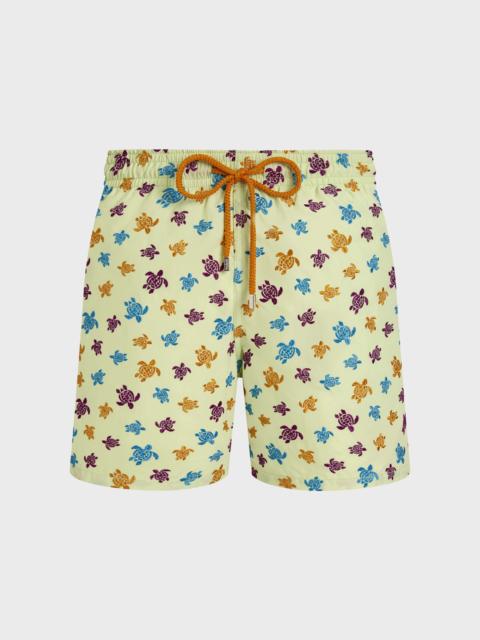 Vilebrequin MEN EMBROIDERED SWIM TRUNKS MICRO RONDE DES TORTUES - LIMITED EDITION