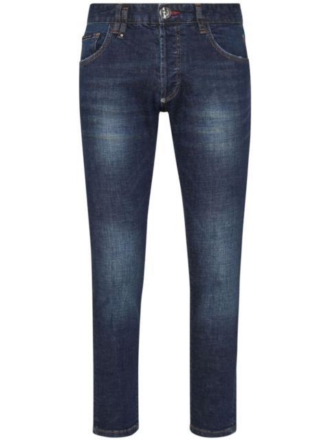 PHILIPP PLEIN mid-rise 스키니 청바지
