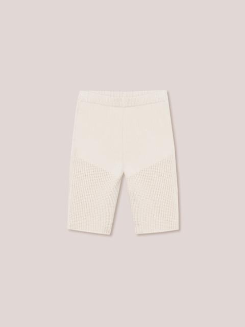 Nanushka PAOLA - Textured cotton-crochet shorts - Creme