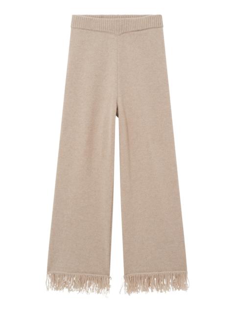 All Three Von Fringed Wool-Cashmere Pants