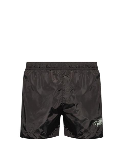 logo-embroidered swim shorts