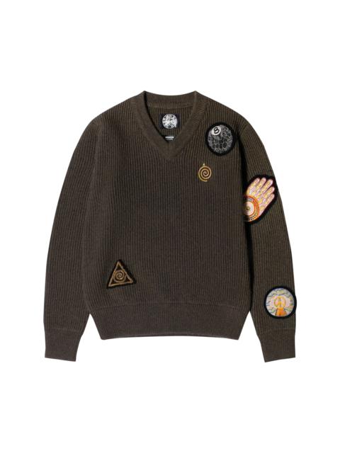 Stussy x Dries Van Noten Patch Knit Sweater 'Sand'